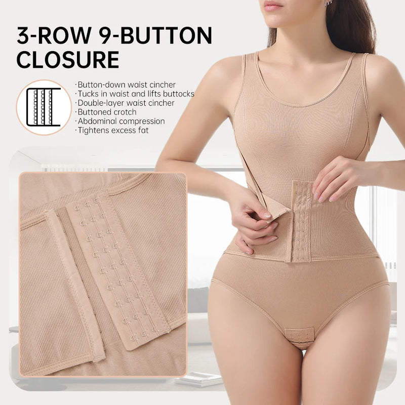Colombian Faja Bodysuit — Tummy Control Full Body Shaper