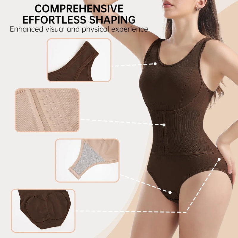 Colombian Faja Bodysuit — Tummy Control Full Body Shaper